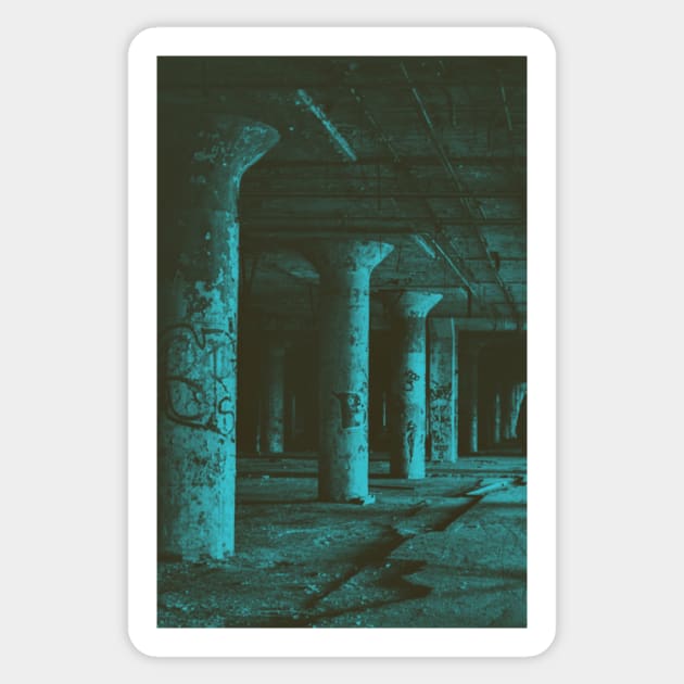 Liminal Space Urban Exploration Sticker by Digital GraphX